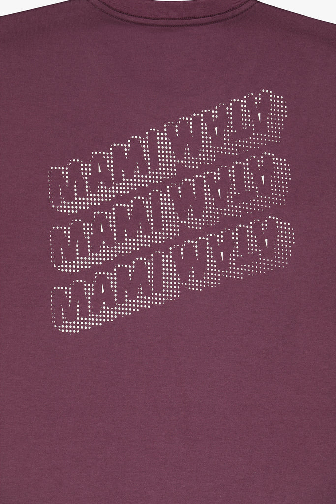 Mami 3 Tee in violet and butter yellow, 100% cotton, made in Africa