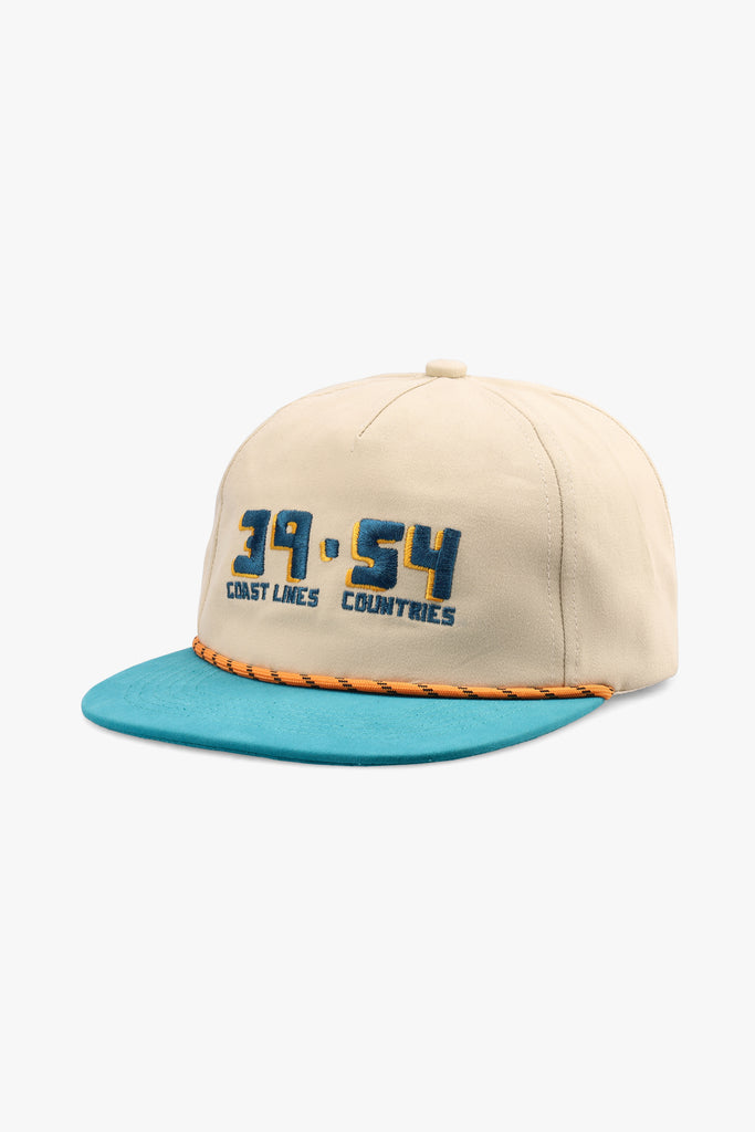 MW Trucker Cap front view with structured panel and curved brim