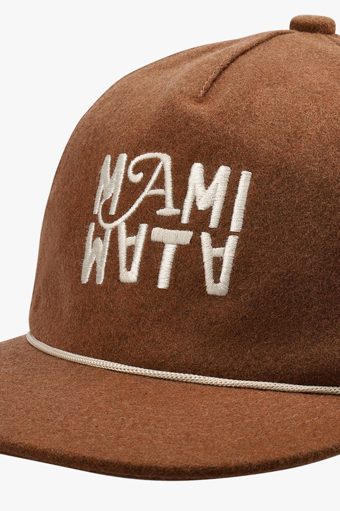 MW Trucker Cap front view with structured panel - detail